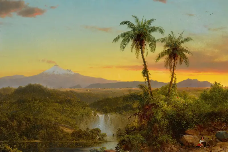 Sydamerikanskt landskap av Frederic Edwin Church