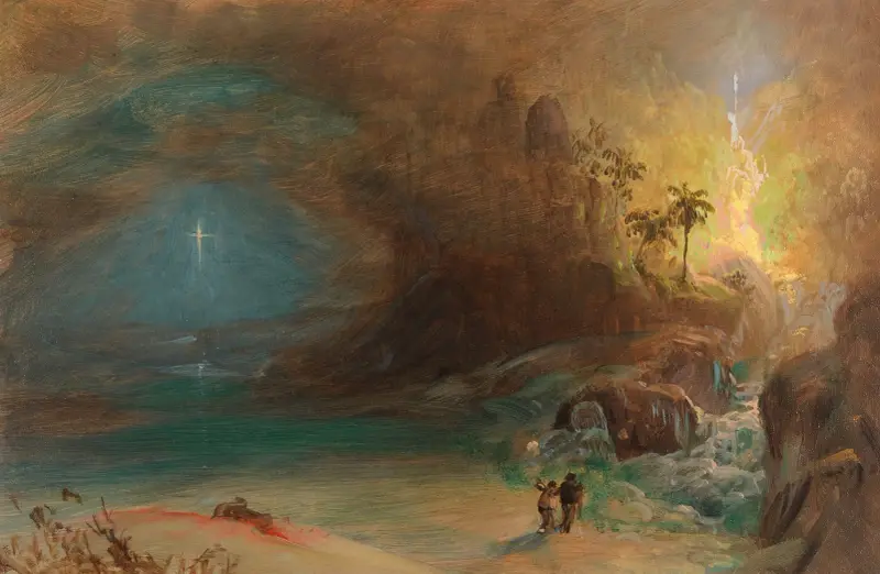 Studie till ’Thomas Coles apoteos’ av Frederic Edwin Church