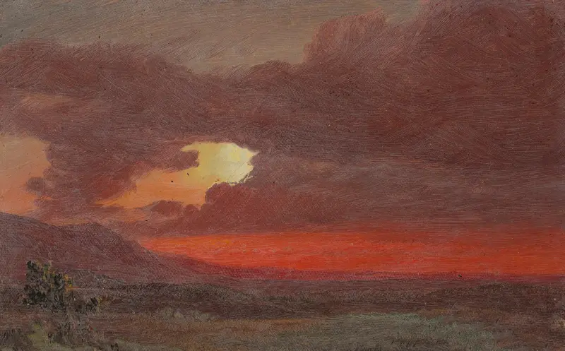 Sunset, Hudson, New York av Frederic Edwin Church
