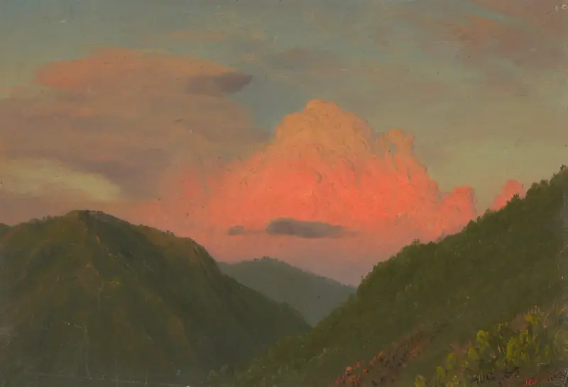 Sonnenuntergang über Berggipfeln, Jamaika, Westindische Inseln von Frederic Edwin Church