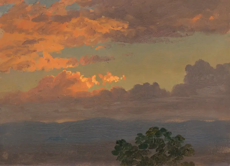 Solnedgång av Frederic Edwin Church