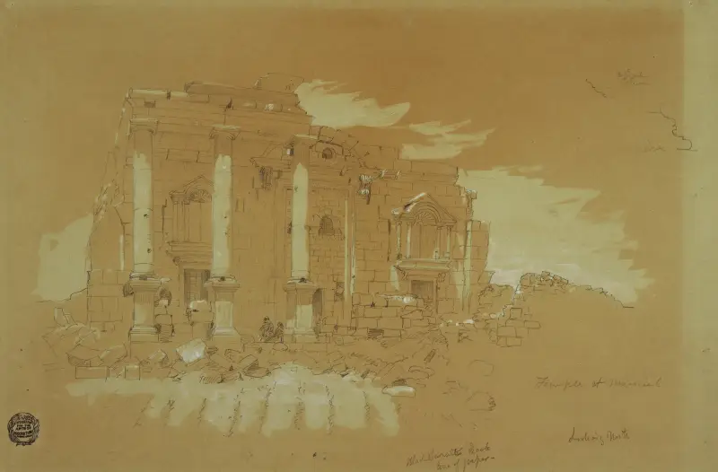 Templet i Mismiyeh, Syrien av Frederic Edwin Church