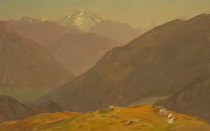 Dalen nära Berchtesgaden av Frederic Edwin Church