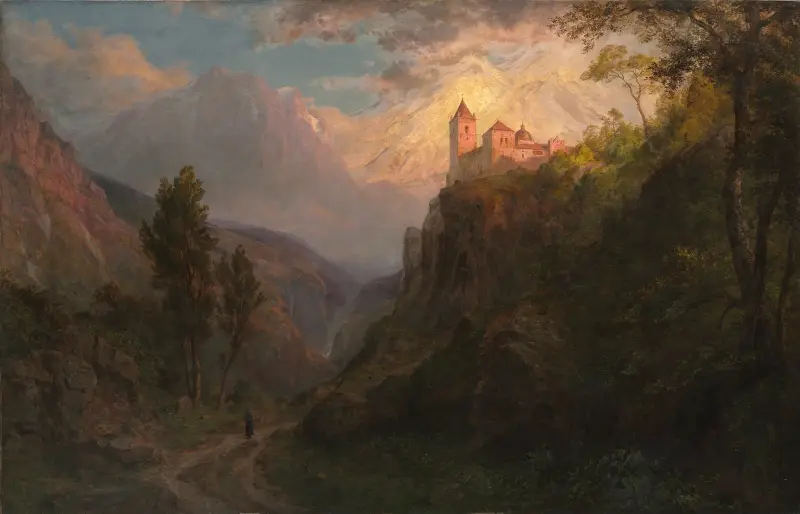 Klostret San Pedro (Vår Fru av Snön) av Frederic Edwin Church