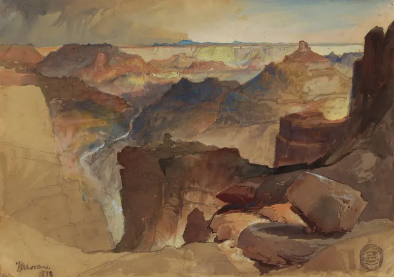 Utsikt från Powell's platå, Grand Canyon, Colorado av Frederic Edwin Church
