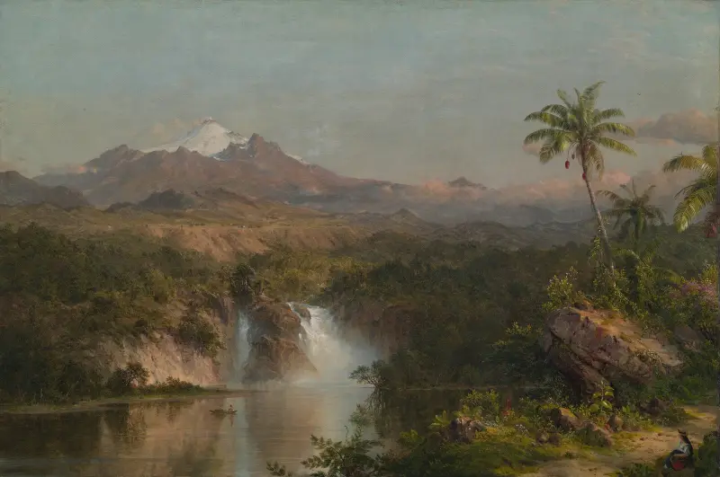 Vy över Cotopaxi av Frederic Edwin Church