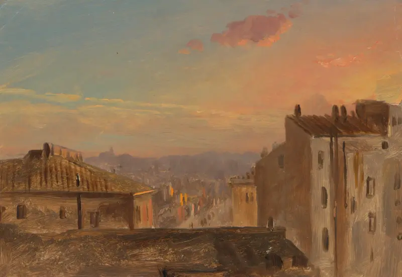 Vy över Rom av Frederic Edwin Church
