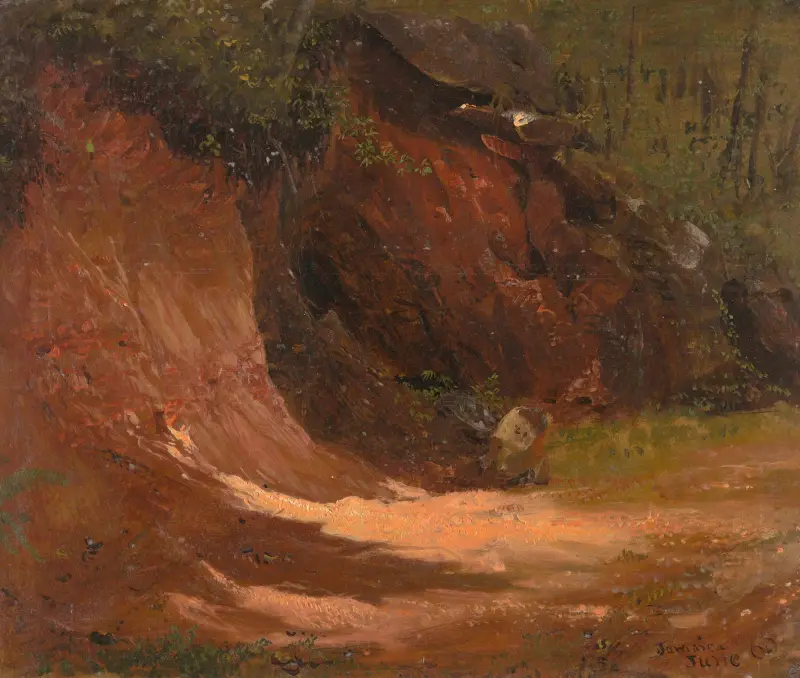 Skogsbank, Jamaica av Frederic Edwin Church