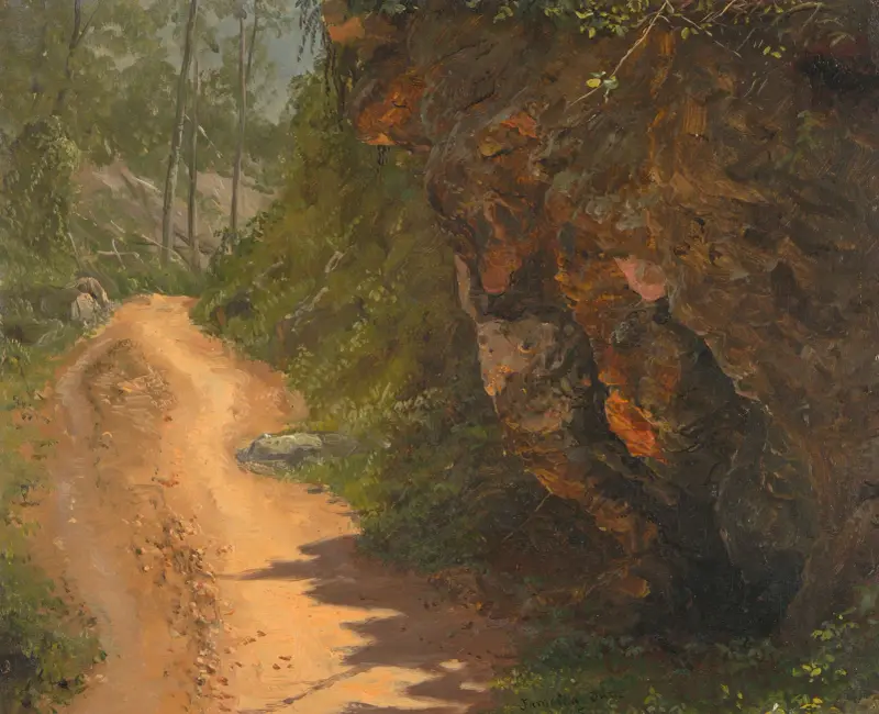 Skogsstig, Jamaica av Frederic Edwin Church