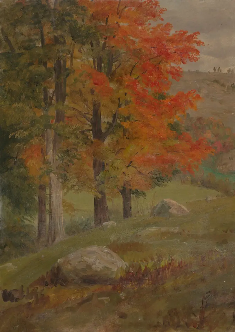 Skog i höstskrud av Frederic Edwin Church