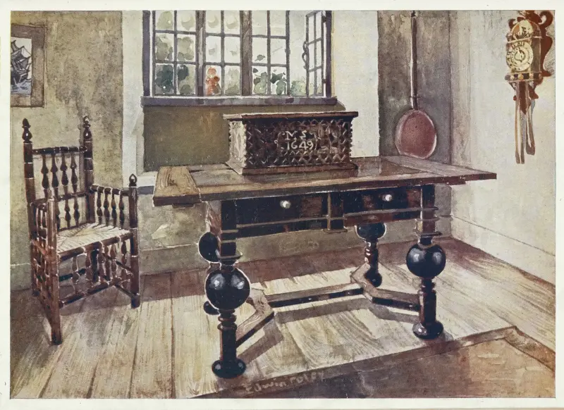 An early Virginian colonist’s parlour av Edwin Foley
