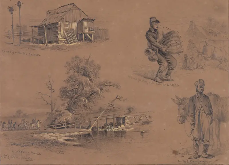 „Gone off with the Yanks“ von Edwin Forbes