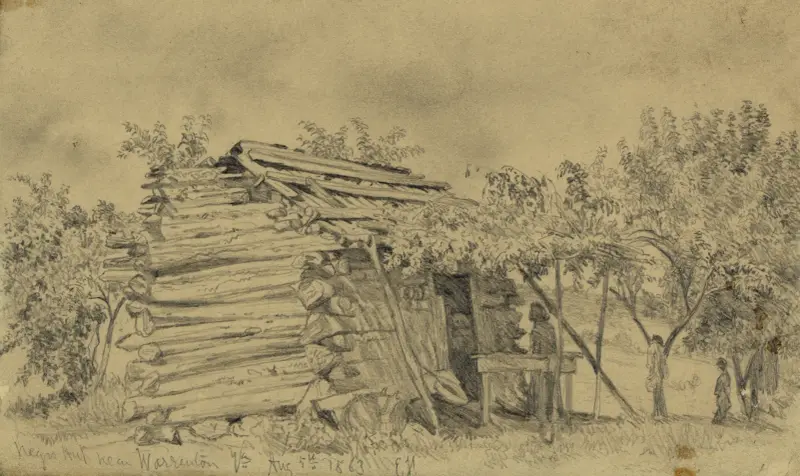 Slavhydda nära Warrenton, Va. av Edwin Forbes