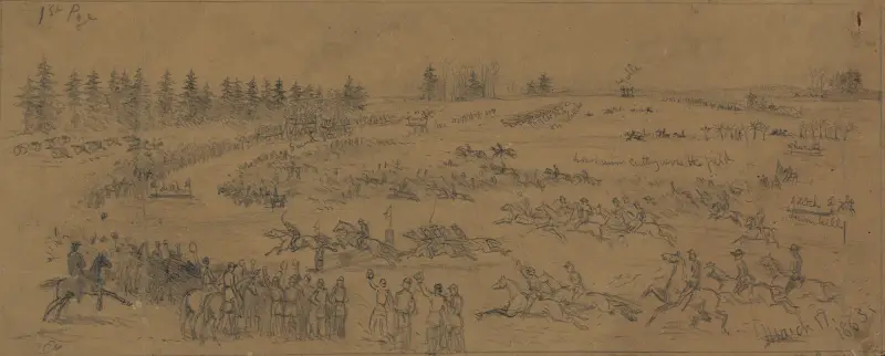 St. Patrick's Day i armén – hinderlöpningen av Edwin Forbes