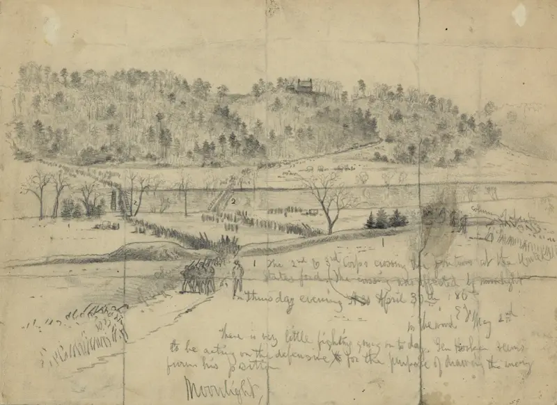 Slaget vid Chancellorsville av Edwin Forbes