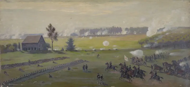 Slaget vid Gettysburg av Edwin Forbes