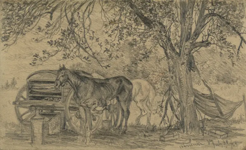 Die Kavallerieschmiede von Edwin Forbes