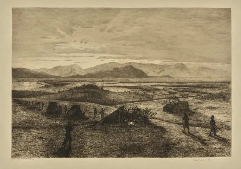Die Vorpostenlinie von Edwin Forbes