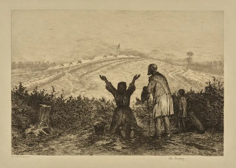 Die Zuflucht von Edwin Forbes