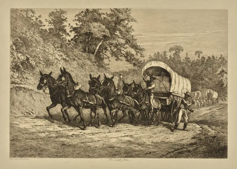 Der Nachschubzug von Edwin Forbes