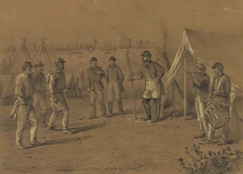 Der Aufruf der Feldscher von Edwin Forbes