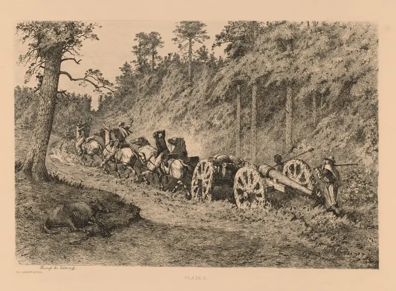 Durch die Wildnis, 1876 – Nr. 2 von Edwin Forbes