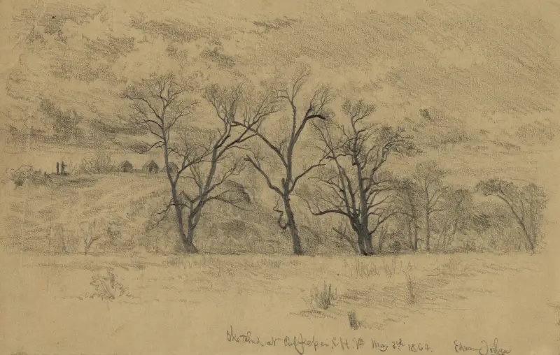 Vinterläger nära Culpepper Court House, Va. av Edwin Forbes