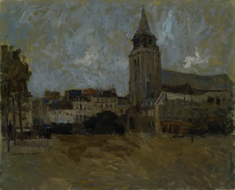 Place St. Germain des Pres av Frank Edwin Scott
