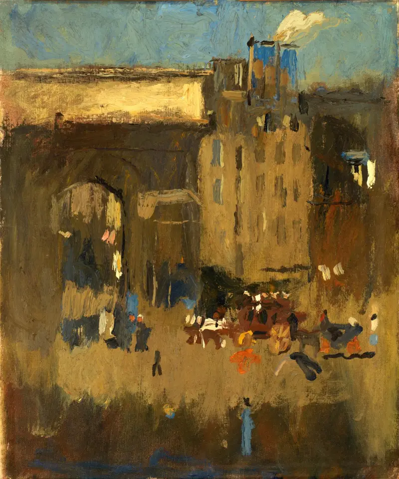 Porte St. Martin et Enterrement av Frank Edwin Scott