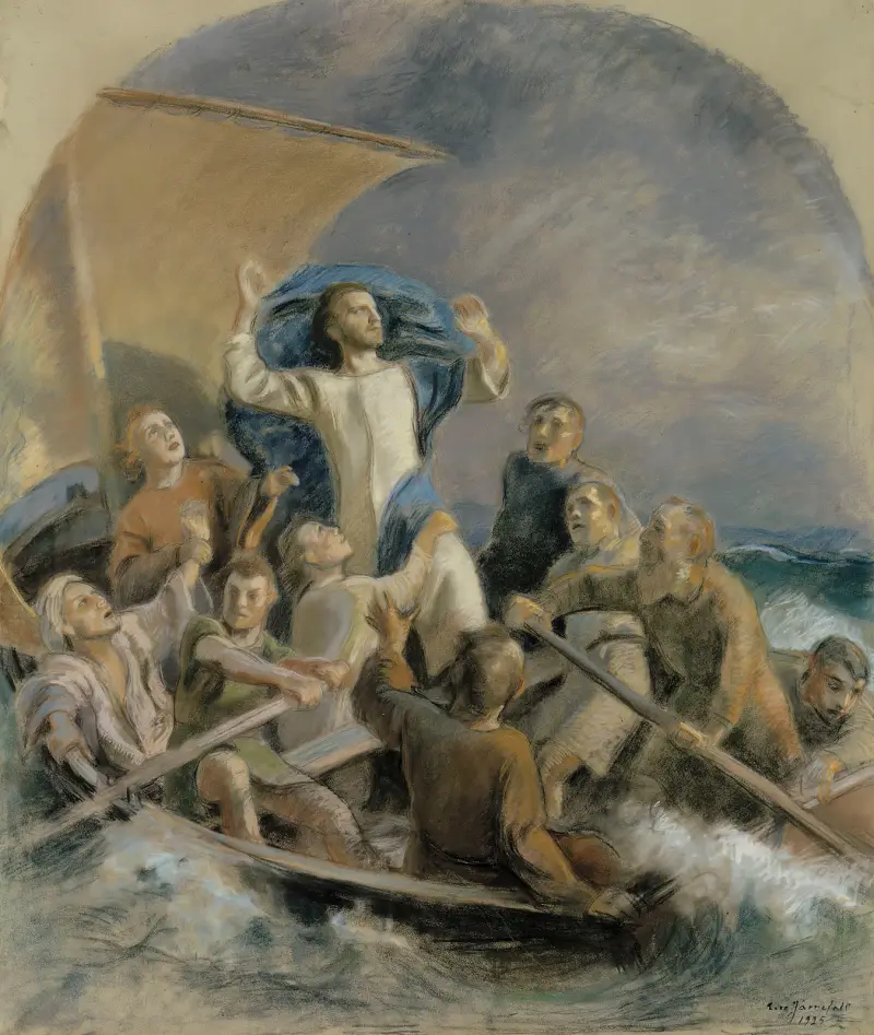 Christus stillt den Sturm von Eero Järnefelt