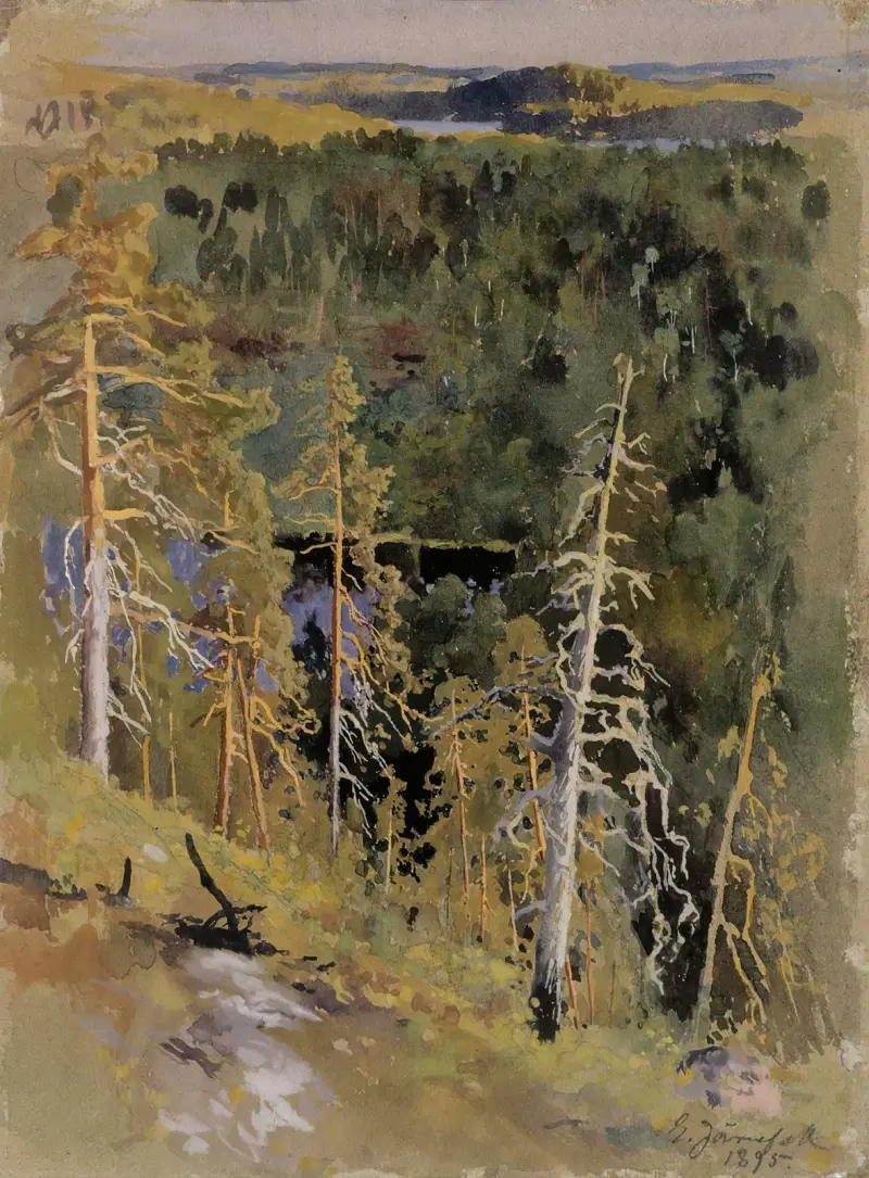 Skogslandskap av Eero Järnefelt