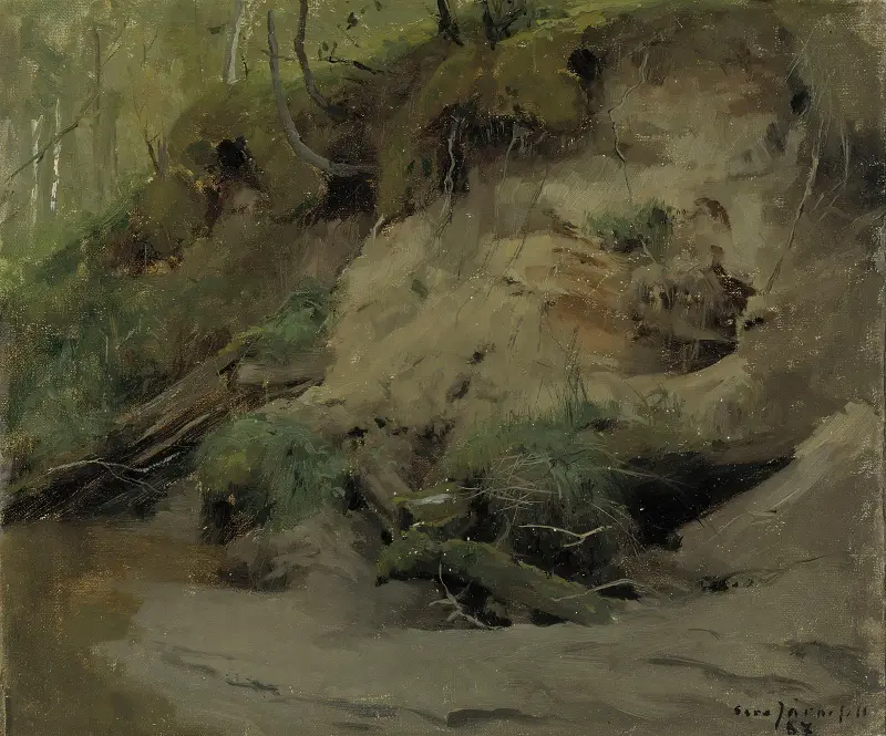 Forest with a Sandy Slope av Eero Järnefelt