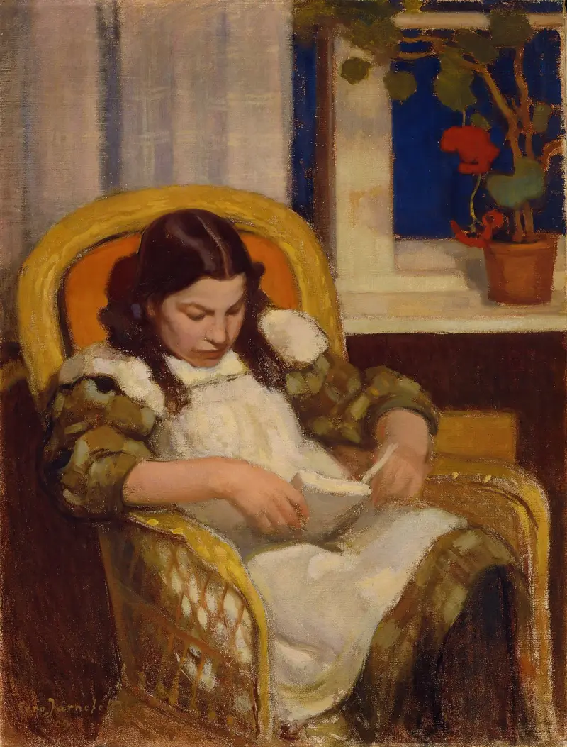 Girl Reading av Eero Järnefelt