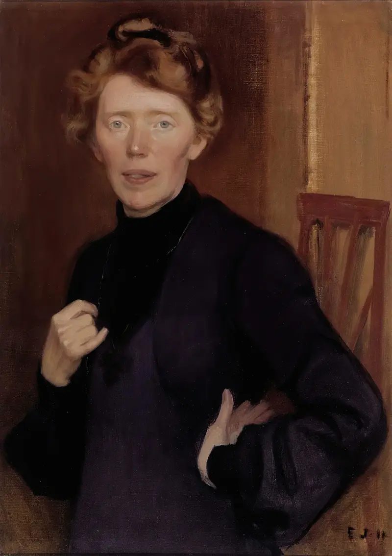 Portrait Of Tekla Hultin av Eero Järnefelt