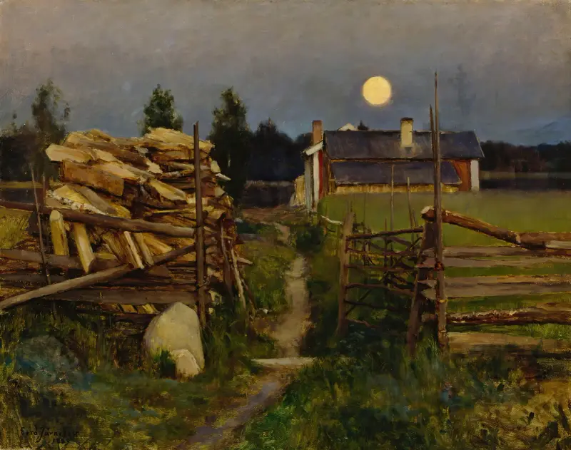 Sommernacht mit Mond von Eero Järnefelt