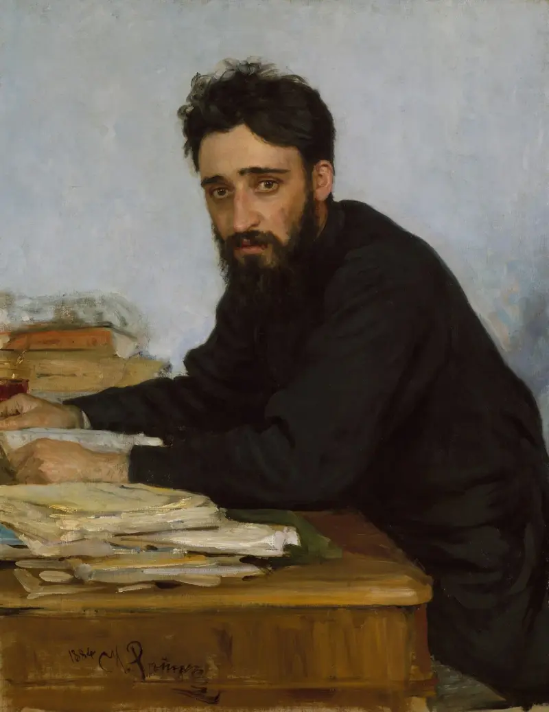 Vsevolod Mikhailovich Garshin (1855–1888) av Ilya Efimovich Repin