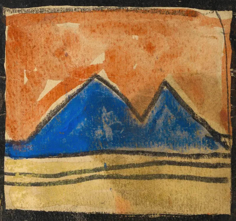 Abstrahovaná krajina, 1918 – Nr. 2, Egon Schiele