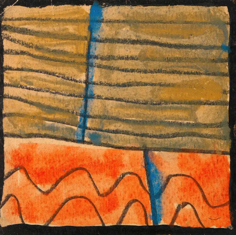 Abstrahierte Landschaft, 1918 – Nr. 1 von Egon Schiele
