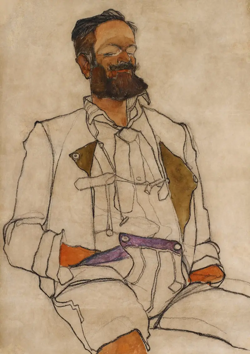 Portrét muže (Carl Reininghaus), Egon Schiele