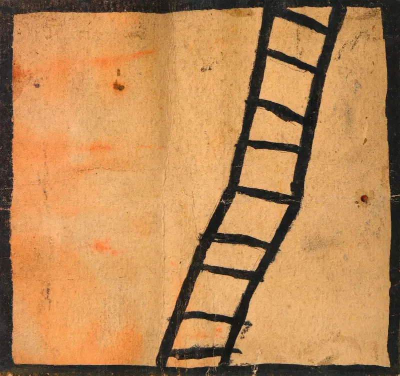 Geknickte Leiter von Egon Schiele