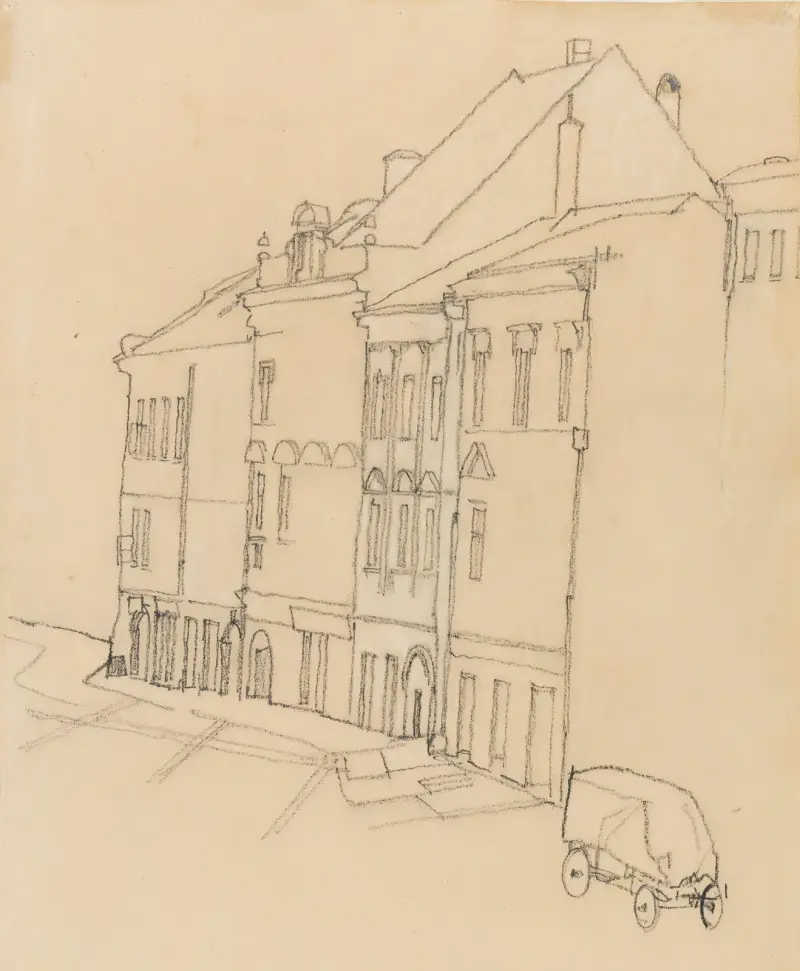 Domy v Krumlově, Egon Schiele