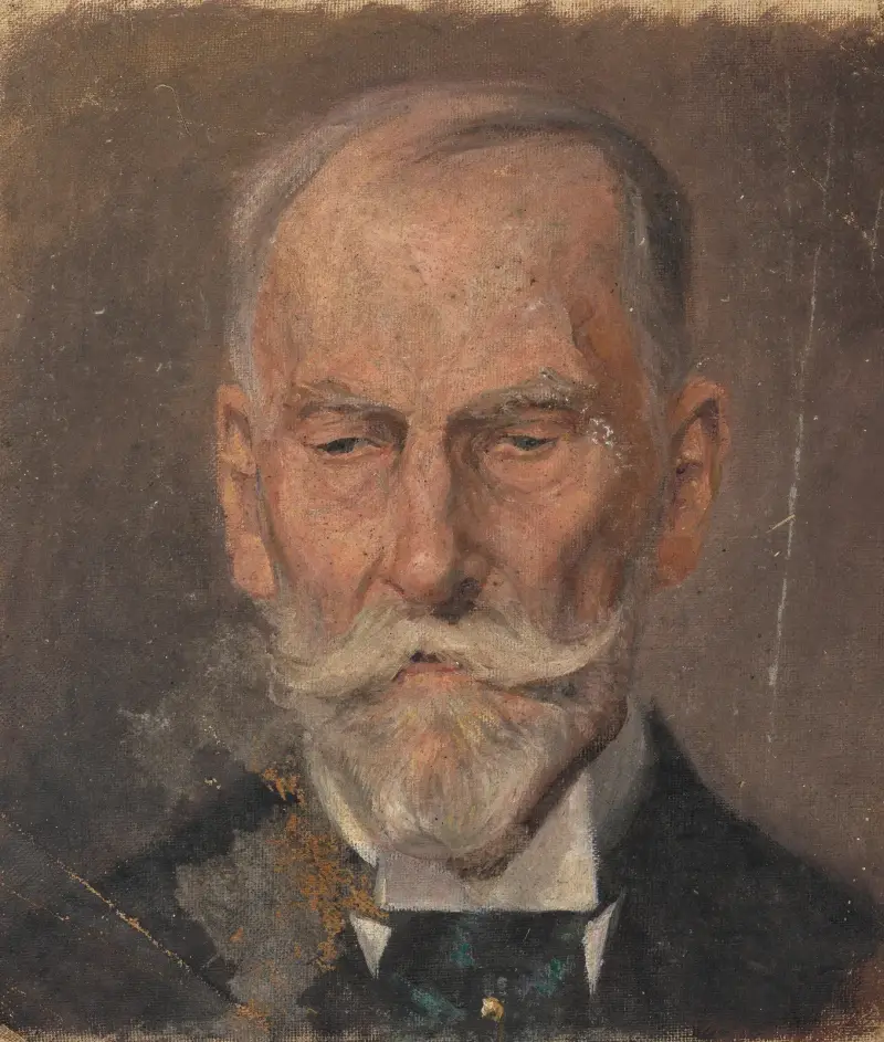 Portrét muže, 1910, Egon Schiele