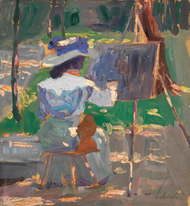 Malende Frau von Egon Schiele