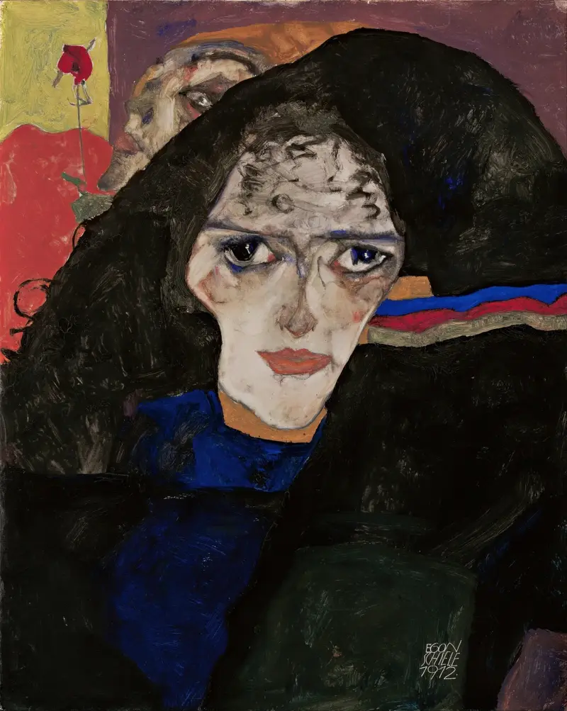 Trauernde Frau von Egon Schiele