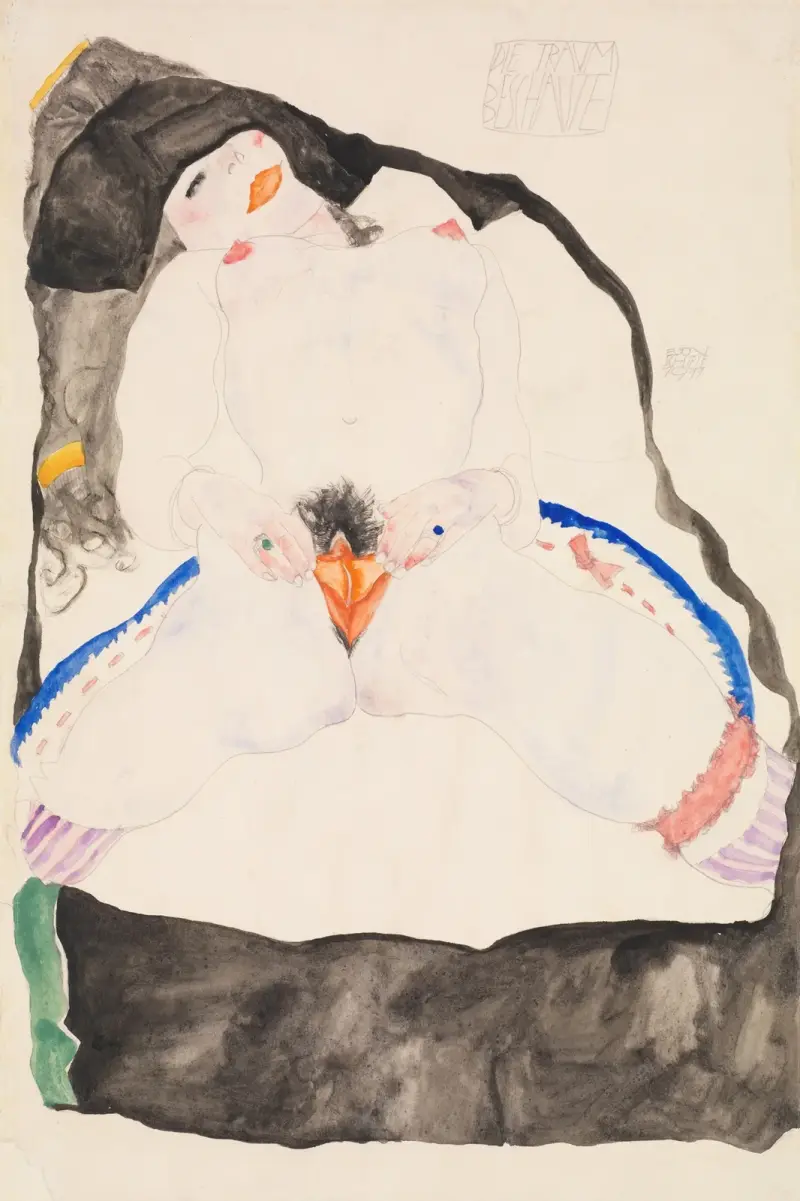 Im Traum beobachtet von Egon Schiele