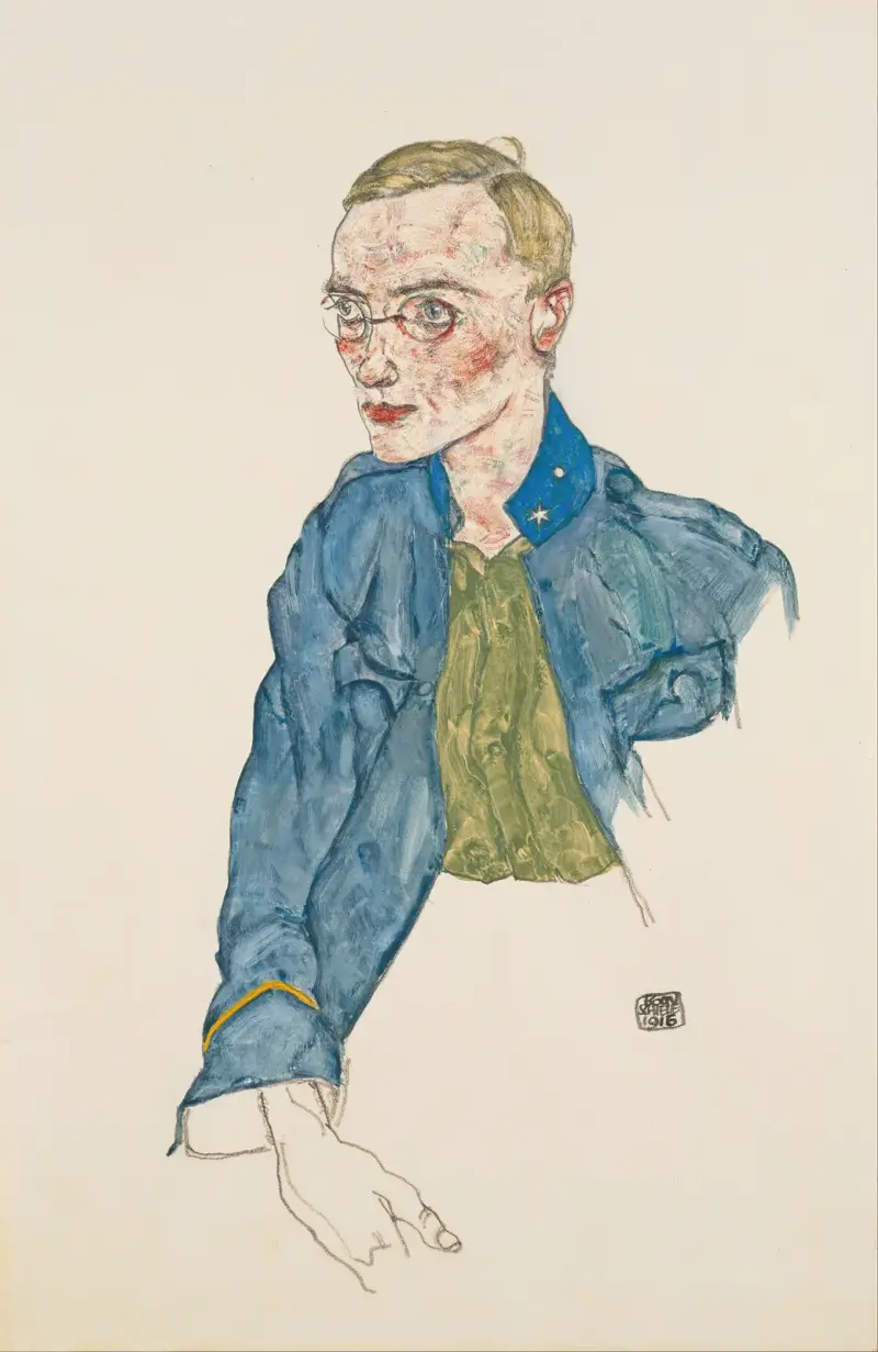 Einjährig-Freiwilliger Korporal von Egon Schiele