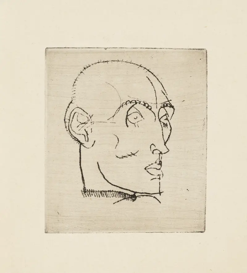 Portrait of a Man (Männliches Bildnis) av Egon Schiele