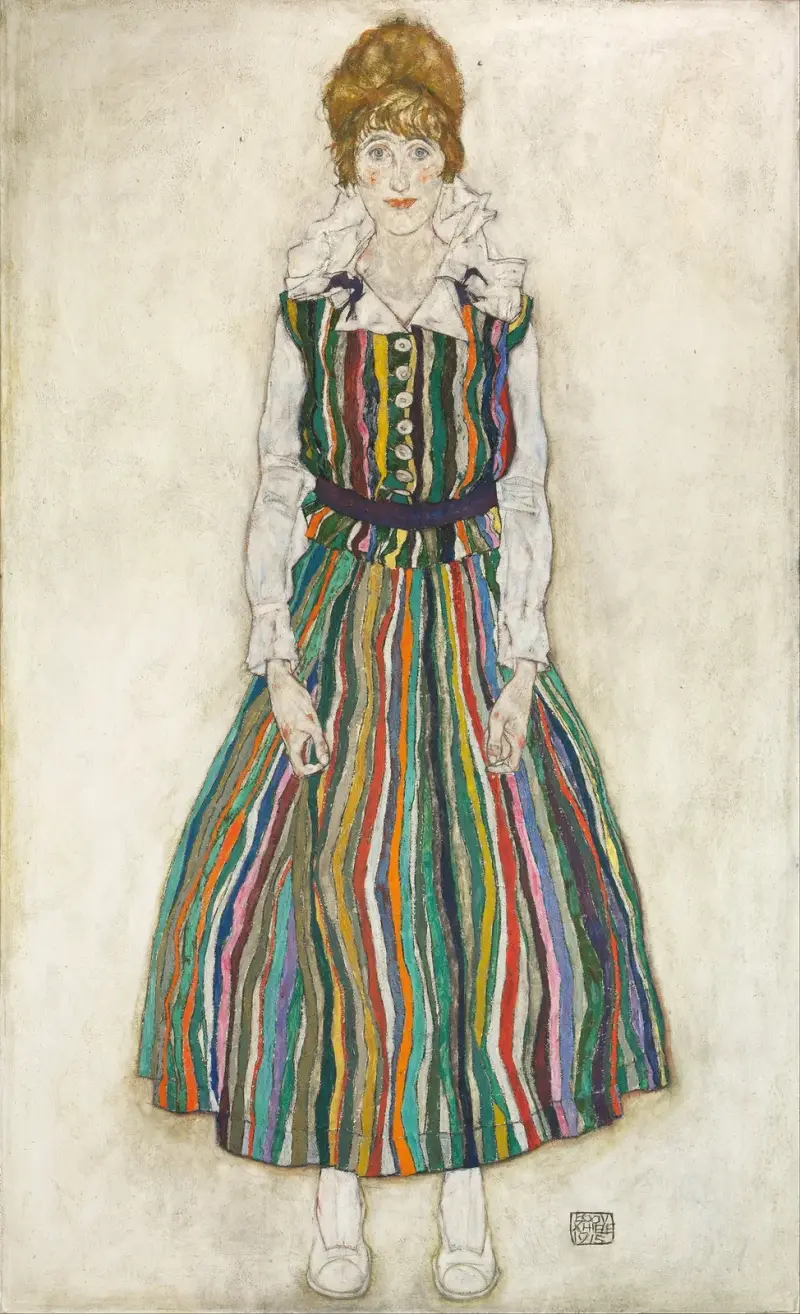 Portrait Of Edith (The Artist’s Wife) av Egon Schiele