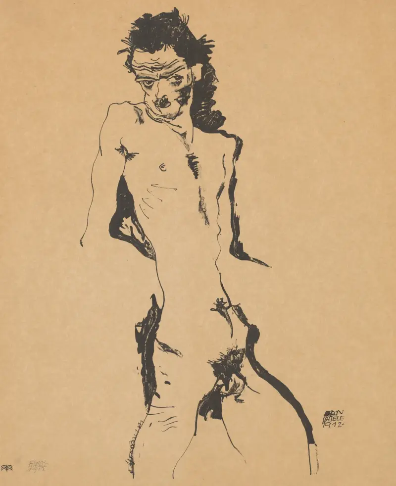 Selbstporträt, Nr. 1 von Egon Schiele