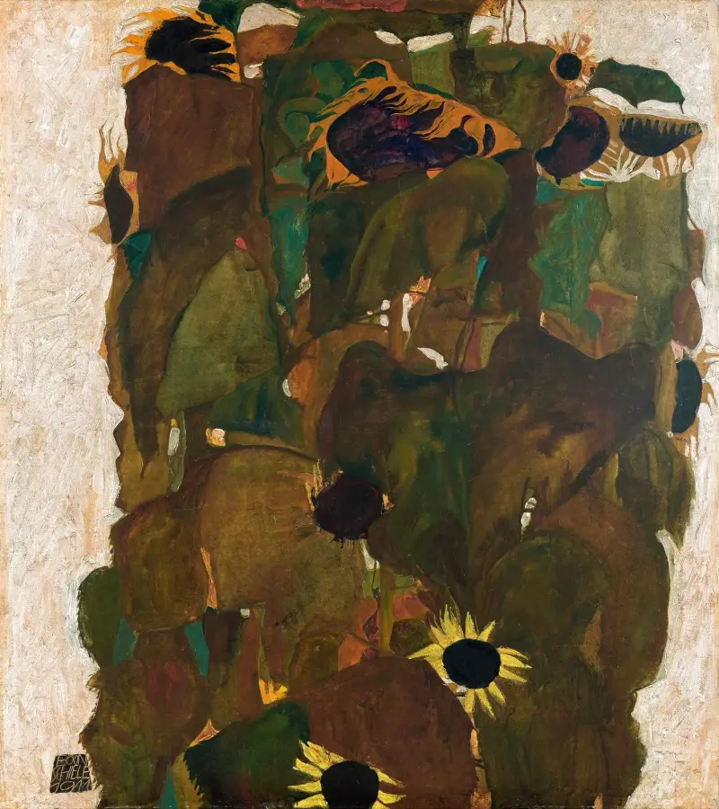 Slunečnice I, Egon Schiele